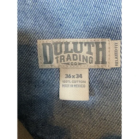 Duluth Trading Co. Jeans‎ Mens 36x34 Relaxed Fit Work Carpenter - Picture 5 of 6